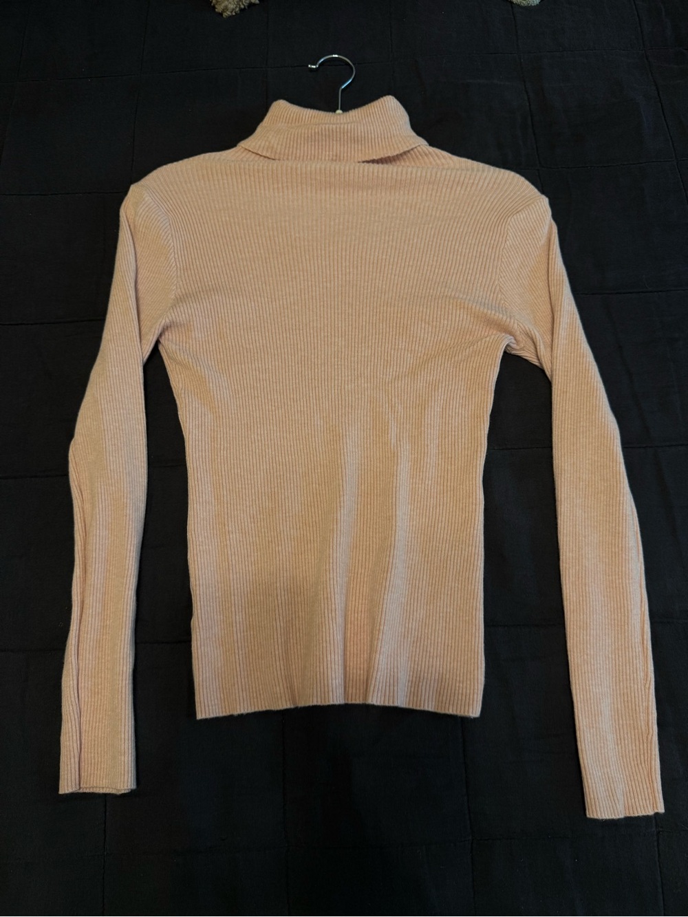 Forever 21 Ribbed Turtleneck Long-Sleeve Top - pink